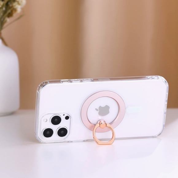 MagSafe Phone grip Holder Kickstand Phone Grip Finger Ring Grip Rose Gold - Picture 4 of 7